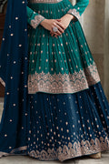 Teal Green Georgette Salwar Suit