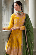 Canary Yellow Georgette Salwar Suit