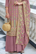 Rose Peach Georgette Salwar Suit