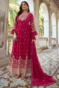 Magenta Pink Georgette Salwar Suit