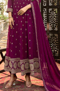 Dark Maroon Georgette Salwar Suit