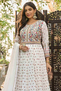 Pure White Georgette Salwar Suit