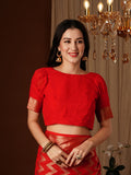 Georgette Banarasi Silk Saree With Blouse Piece