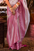 Pastel Lilac Kanjivaram Saree