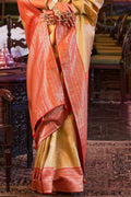 Buttermilk Beige Kanjivaram Saree