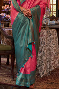 Taffy Pink Kanjivaram Saree