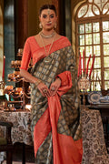 Dark Green Kanjivaram Saree