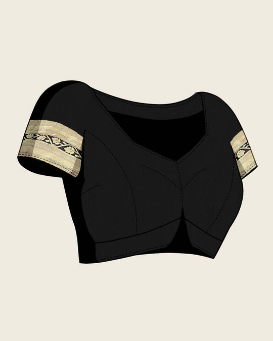 Georgette Banarasi Silk Saree With Blouse Piece