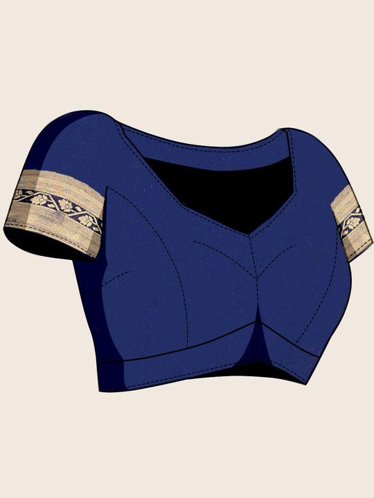 Georgette Banarasi Silk Saree With Blouse Piece