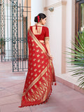 Georgette Banarasi Silk Saree With Blouse Piece