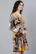 Women's Multi Coloured Floral Dress