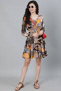 Women's Multi Coloured Floral Dress