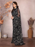 Black Georgette Ready To Wear Saree