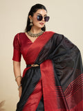 Raw Silk Saree Featuring Beautiful Solid Weaving