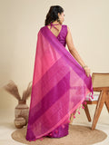 Raw Silk Saree Featuring Beautiful Solid Weaving