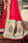 Azelea Pink Banarasi Saree