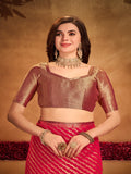 Georgette Banarasi Silk Saree With Blouse Piece