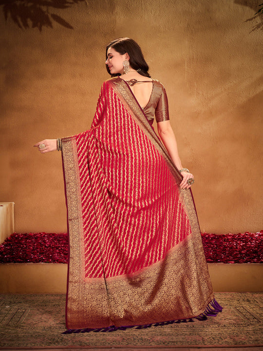 Georgette Banarasi Silk Saree With Blouse Piece