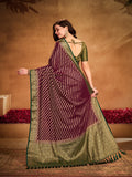 Georgette Banarasi Silk Saree With Blouse Piece