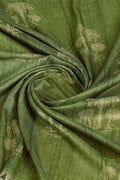 Green Cotton Silk Saree With Blouse Piece