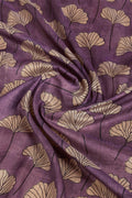 Purple Cotton Silk Saree With Blouse Piece