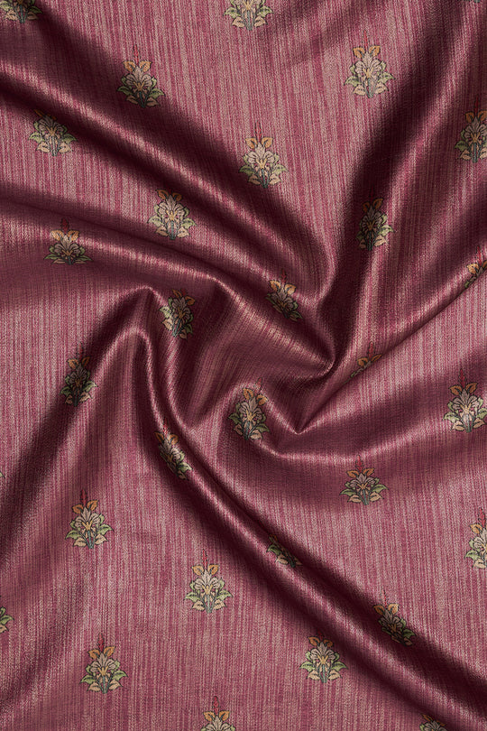 Magenta Satin Saree