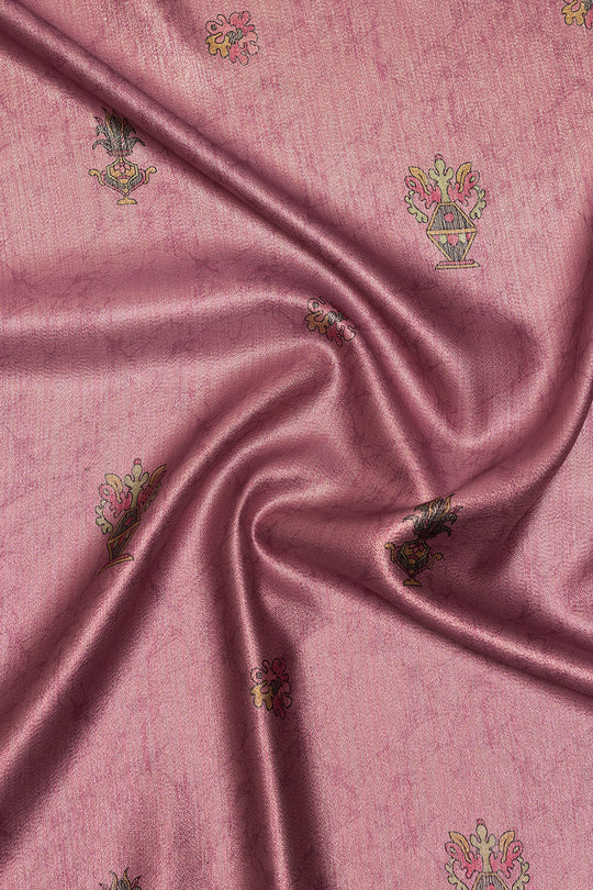 Dusky Purple Satin Saree