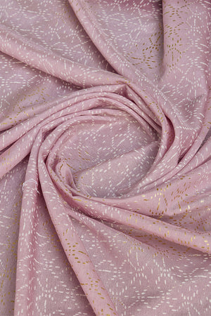 Lavender Georgette Saree With Blouse Piece