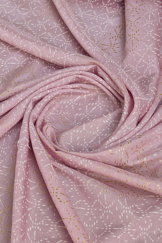 Lavender Georgette Saree With Blouse Piece