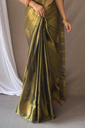 Hunter Green Silk Saree