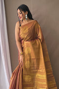 Taffy Pink Silk Saree