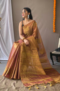 Taffy Pink Silk Saree