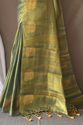 Mint Green Silk Saree