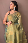Mint Green Silk Saree