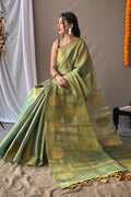 Mint Green Silk Saree