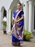 Royal Paithani Silk Saree With Blouse Piece
