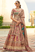 Multicolor Silk Lehenga Choli (Semi-Stitched)