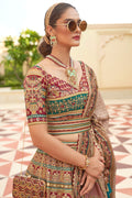 Multicolor Silk Lehenga Choli (Semi-Stitched)