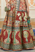 Dark Brown Silk Lehenga Choli