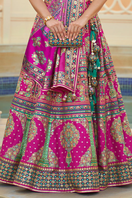 Special Pink Silk Lehenga Choli