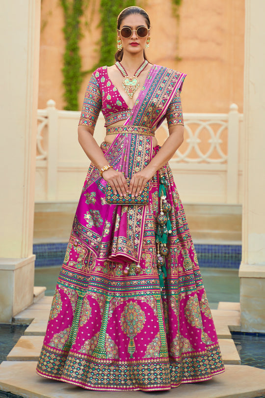 Special Pink Silk Lehenga Choli