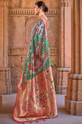 Pastel Green Digital Print Saree