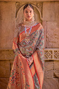 Tan Beige Digital Print Saree