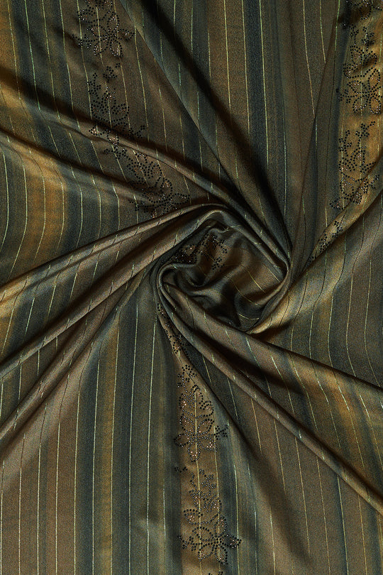 Multi Green Chiffon Saree