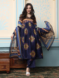 Women Ethnic Motifs Printed Regular Kurta with Trousers & With Dupatta