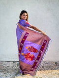 Levenger Banarasi Silk Blend Saree With Blouse Piece
