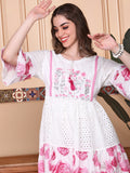 Floral Self Design Floral Printed Fit & Flare Dress