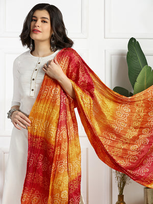Round Neck Straight Kurta with Trousers & Dupatta