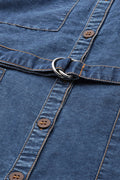 Women's Blue Denim Shirt Style Dress