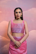 Pink Handloom Raw Silk Weaving Designer Saree with Blouse